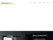 Tablet Screenshot of contractbird.com